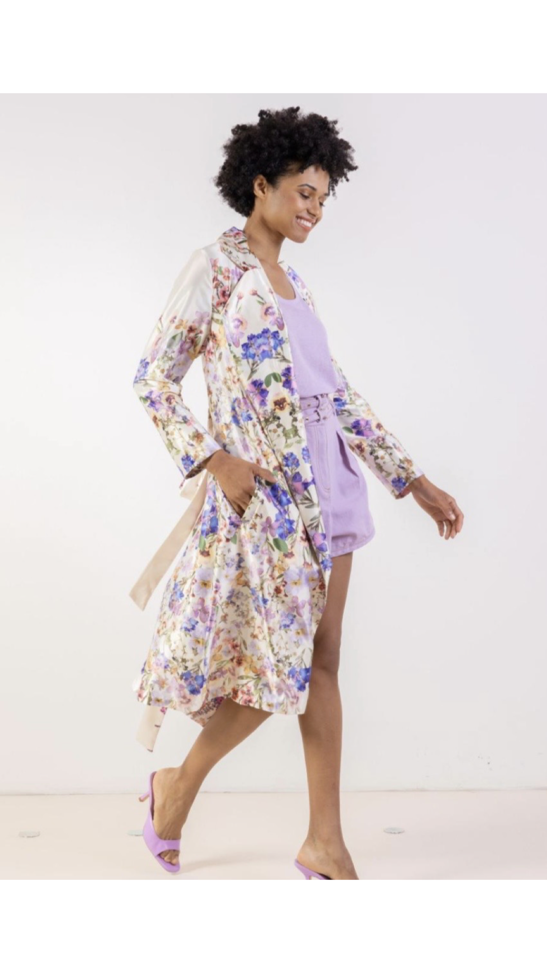 Dream Catcher Long Blazer Silk
