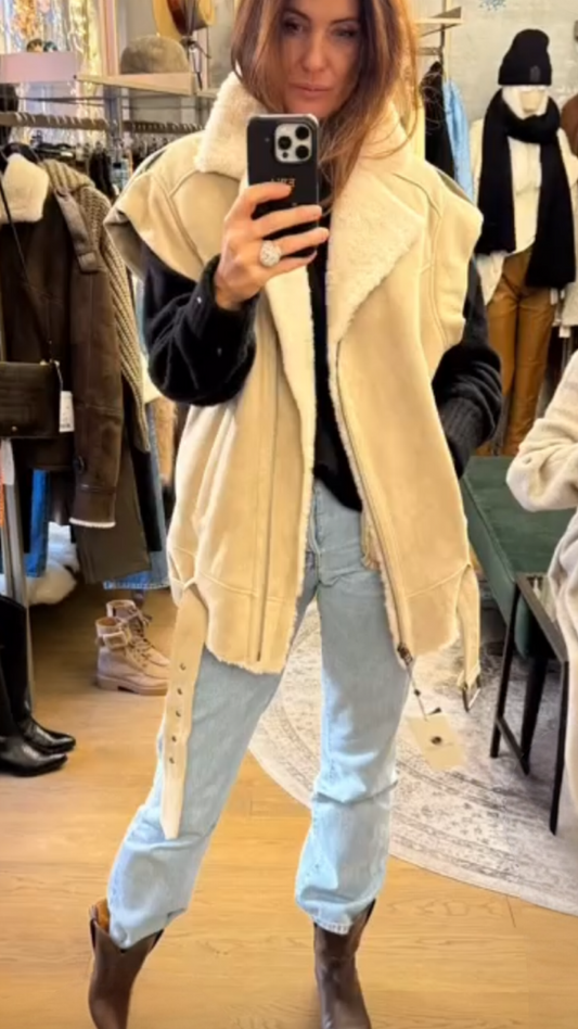 Alter Ego Shearling Gilet VERA