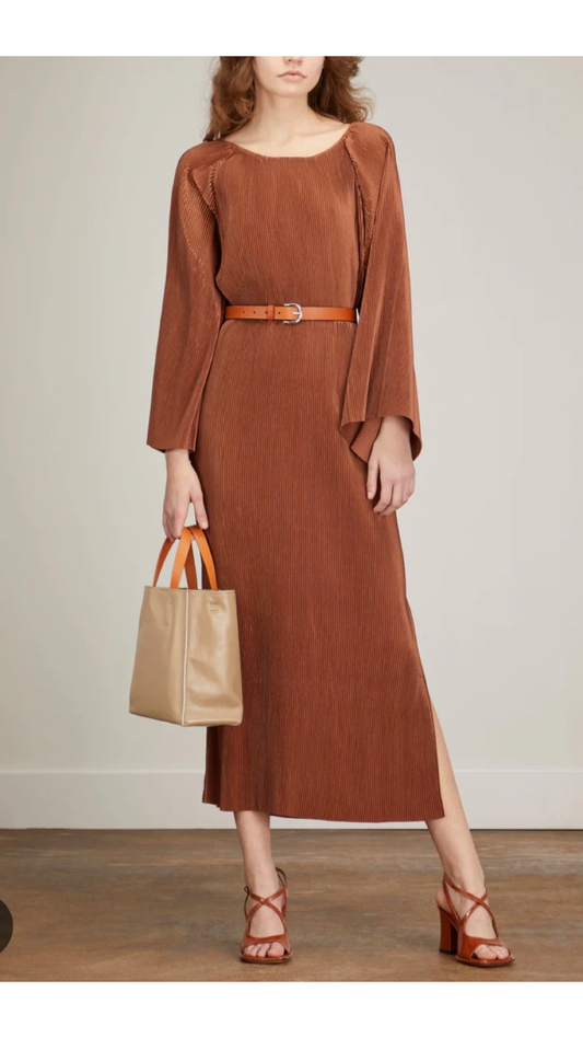 By Marlene Birger Plisse Maxi Dress