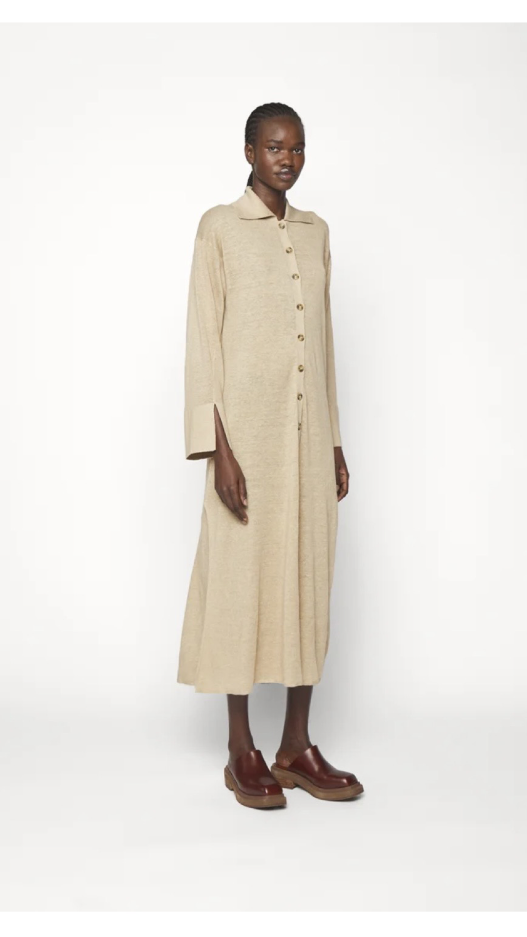 By Marlene Birger Linen Caftan Dress