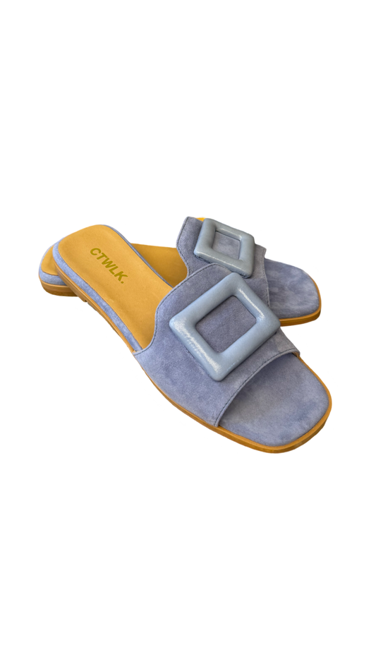 CATWALK suede slippers blue