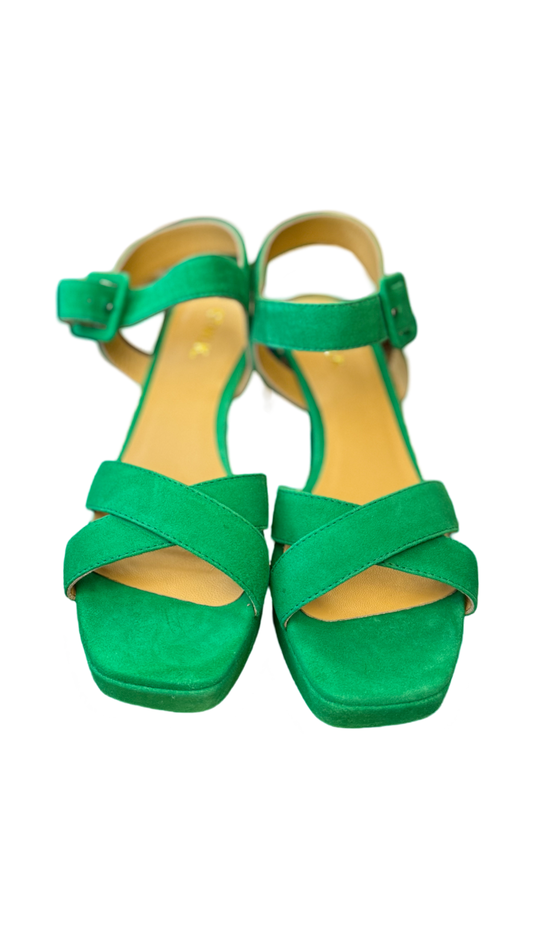 CATWALK Sandals green suede